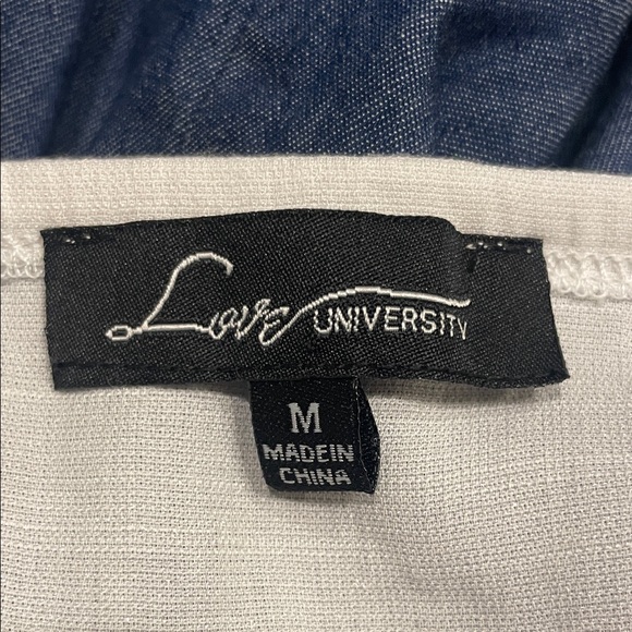 Chic Two-Tone Midi Dress in White and Blue - Picture 8 of 9